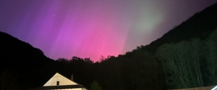Nordlichter über dem Forellenhof